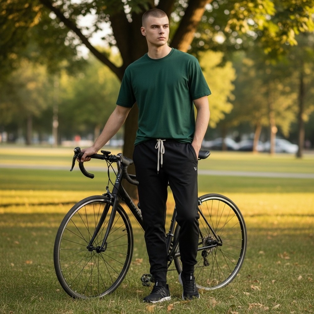 Vuori Sunday Performance Joggers Mens Small Black Tapered Athletic Pants 1136